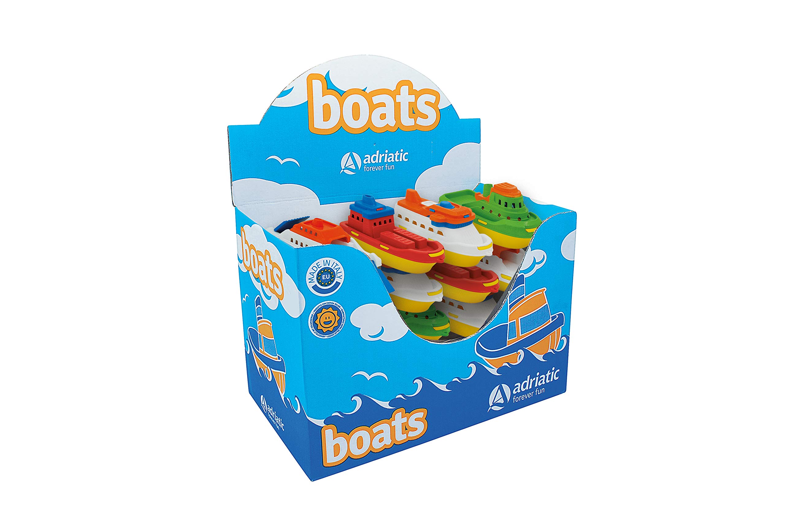 Adriatique - Bateau Jouet D'exposition - Fabrication Italienne - Matériaux Recyclables - Dès 1 An