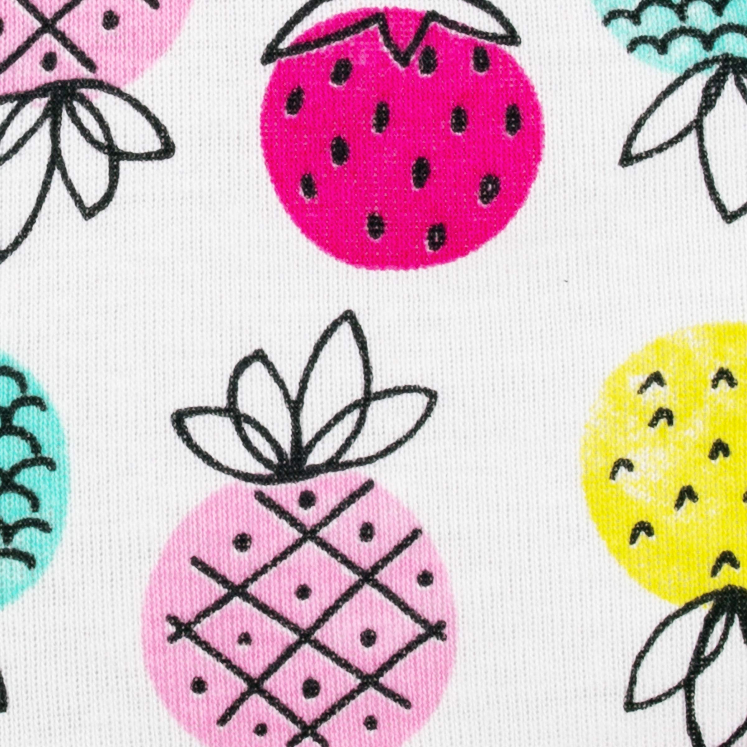 Lamaze Organic Baby baby girls Organic Baby/Toddler Girl, Boy, Unisex Shorts, Pink Pineapples, 3 Months US