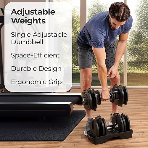 Miniatura 3 de Lifepro Mancuernas ajustables  15 libras, 25 libras, 43 libras, 55 libras, 90 libras, 6 en 1, peso ajustable, compactas y rápidas, para ejercicio de