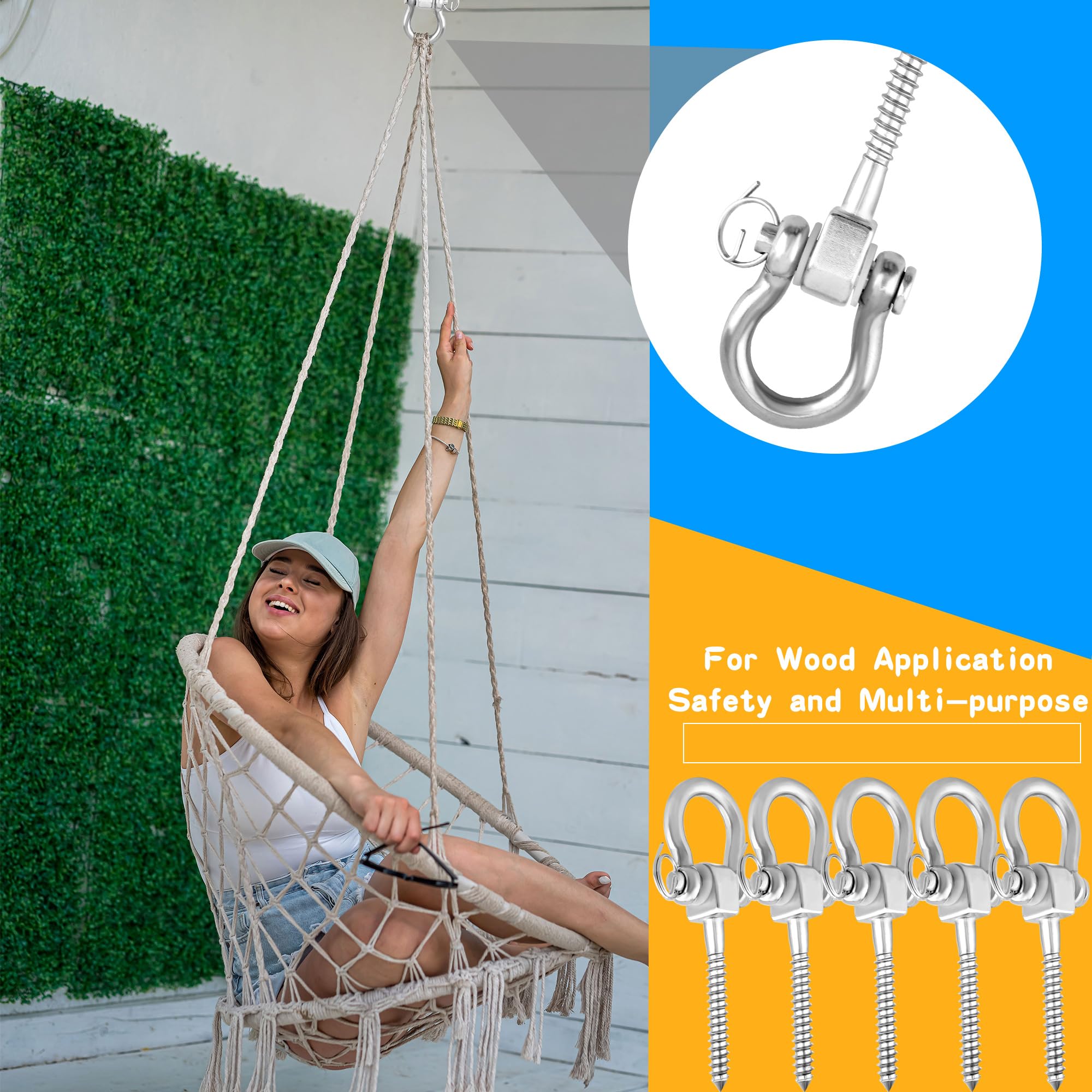 A Frame Swing Set Bracket Stainless Steel Swing Hooks With