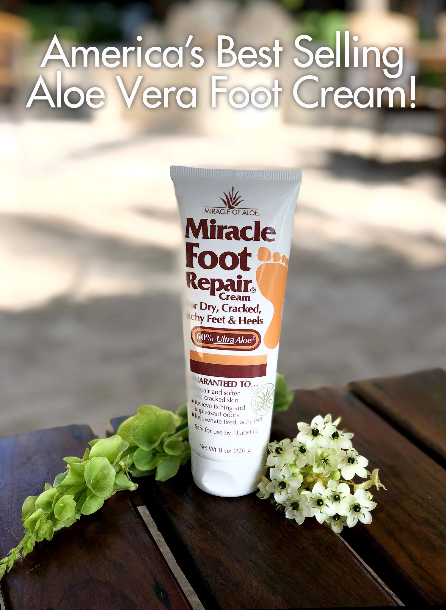 Buy Miracle Foot Repair Cream 8 Ounce Tube (3) Fast Relief for Dry