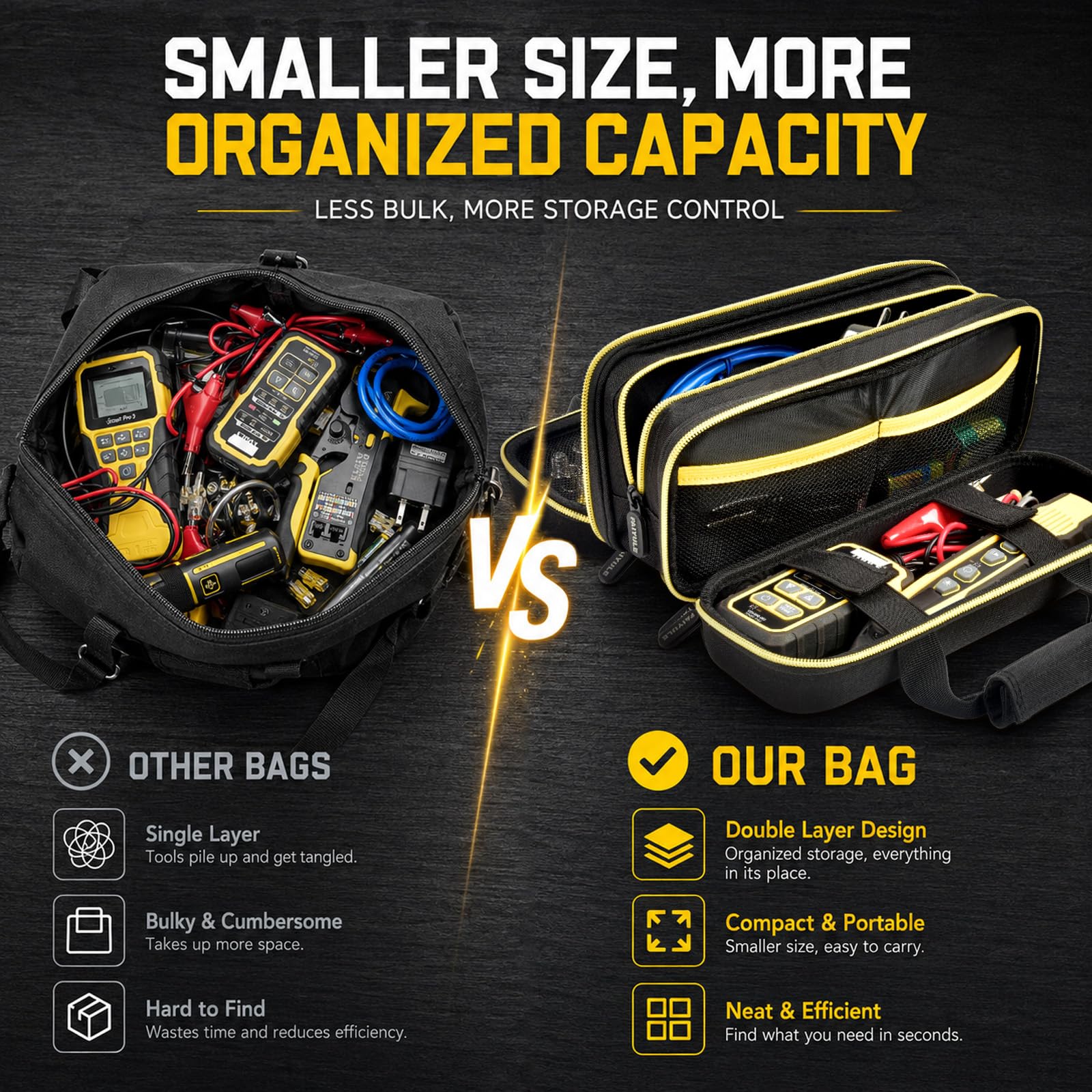 Bolsa de herramientas para kit de comprobador de cables Klein Tools VDV501