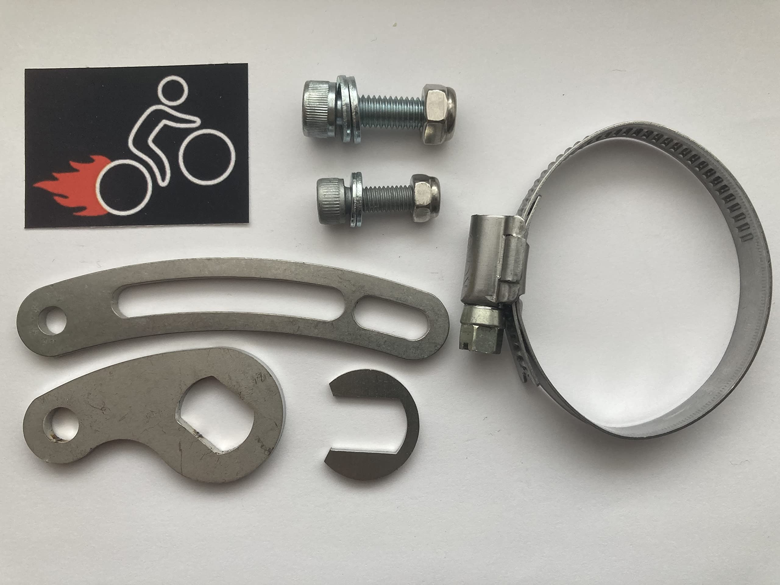 hammer-engineering Ebike Stainless Steel Torque Arm, Front, 12mm x 10mm x 3mm - 3 Day Shipping