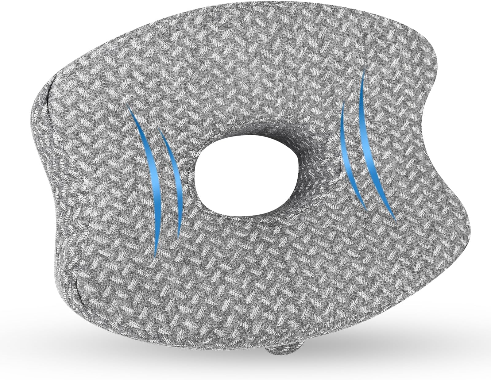 Knee Leg Support Memory Foam Tempurpedic Pillow with Washable Knee Pillow for Side