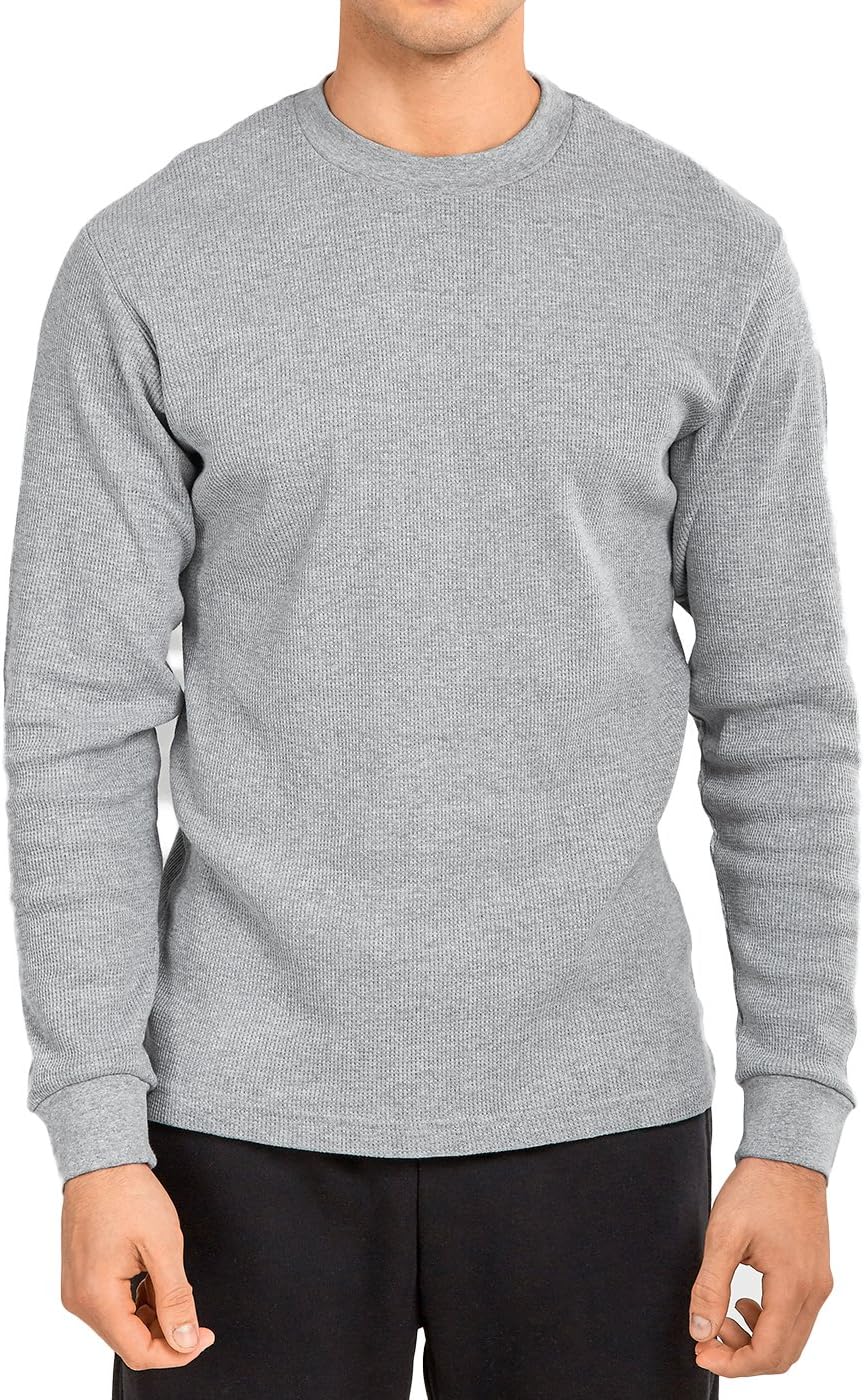 Men's Classic Fit Heavy Weight Waffle Thermal Shirt - Image 4