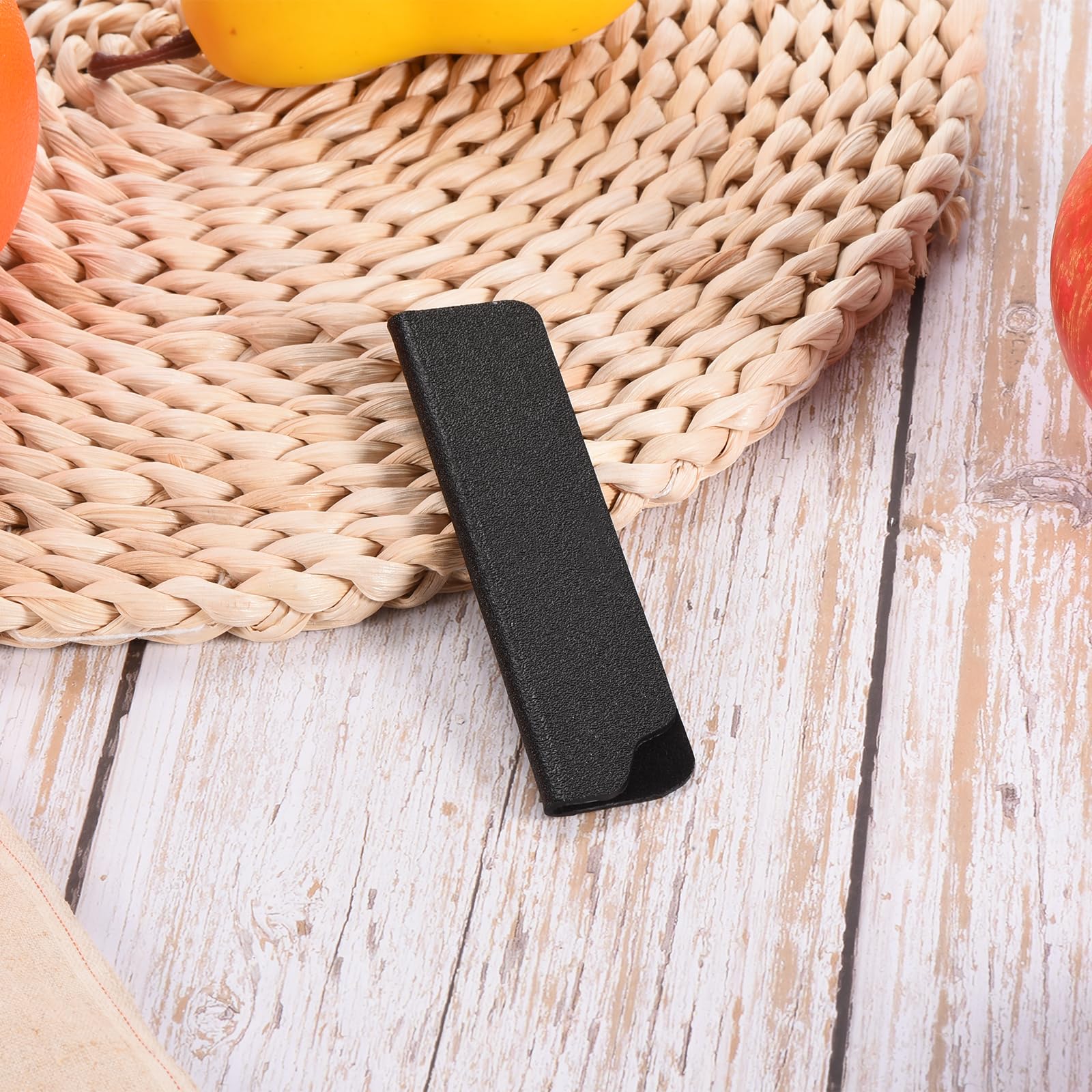 PATIKIL Protezioni Per Lama Coltello Da Cucina – Set Da 3 Coprilama In PP Per Coltello 3,5" (Rosso, Trasparente E Nero) - 2