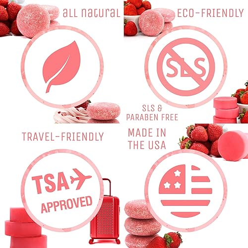 Miniatura 7 de Sweet & Sassy 3 barras de champú. Fabricado en los Estados Unidos. Todo natural, orgánico, sin SLS, sin plástico, seguro para cabello teñido -