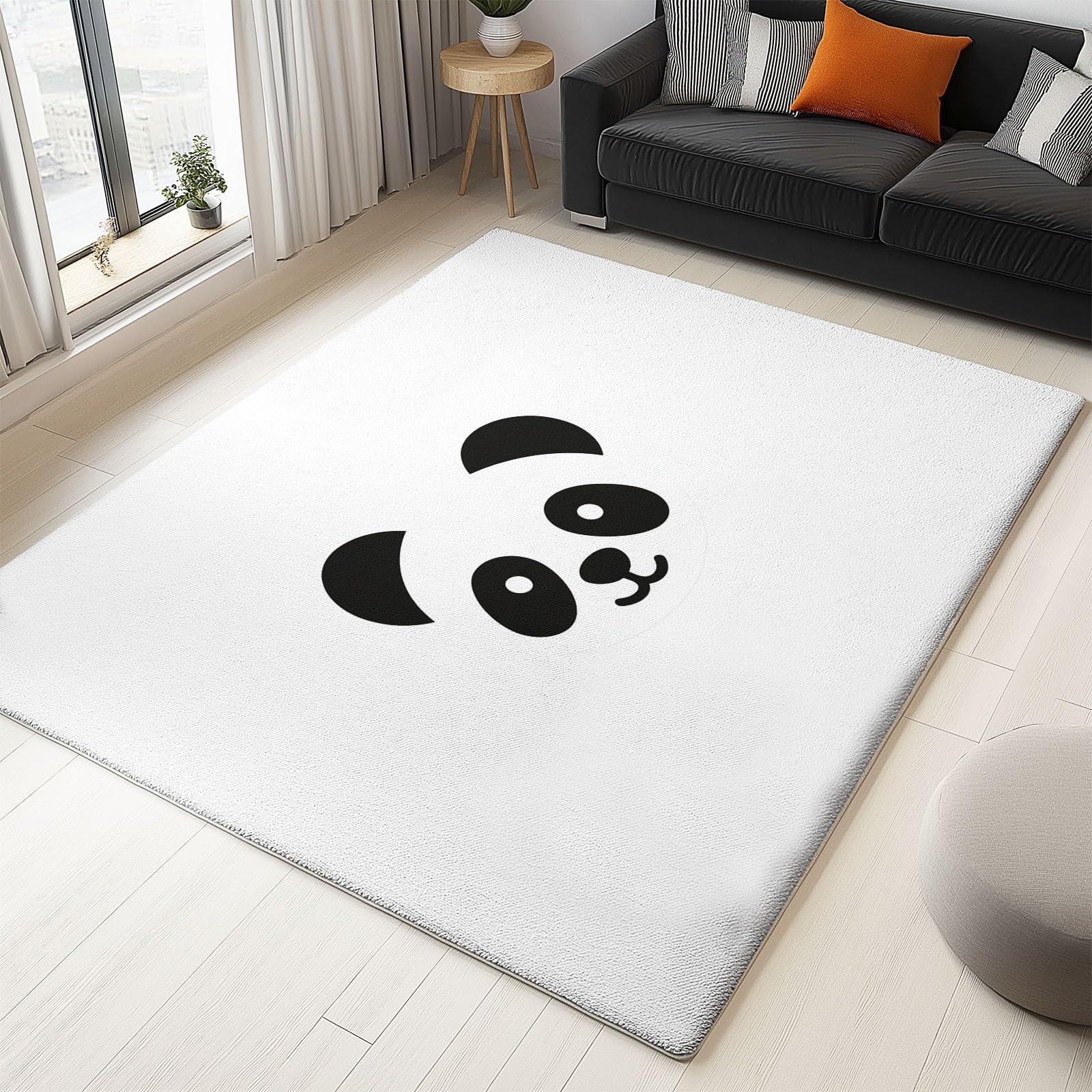 Tapis enfant doux anti-glisse grand format 140x200 motif panda