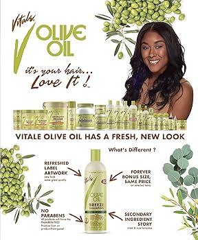 Amazon.com : VITALE Olive Oil Breeze Shampoo, 14 Oz : Hair Relaxer