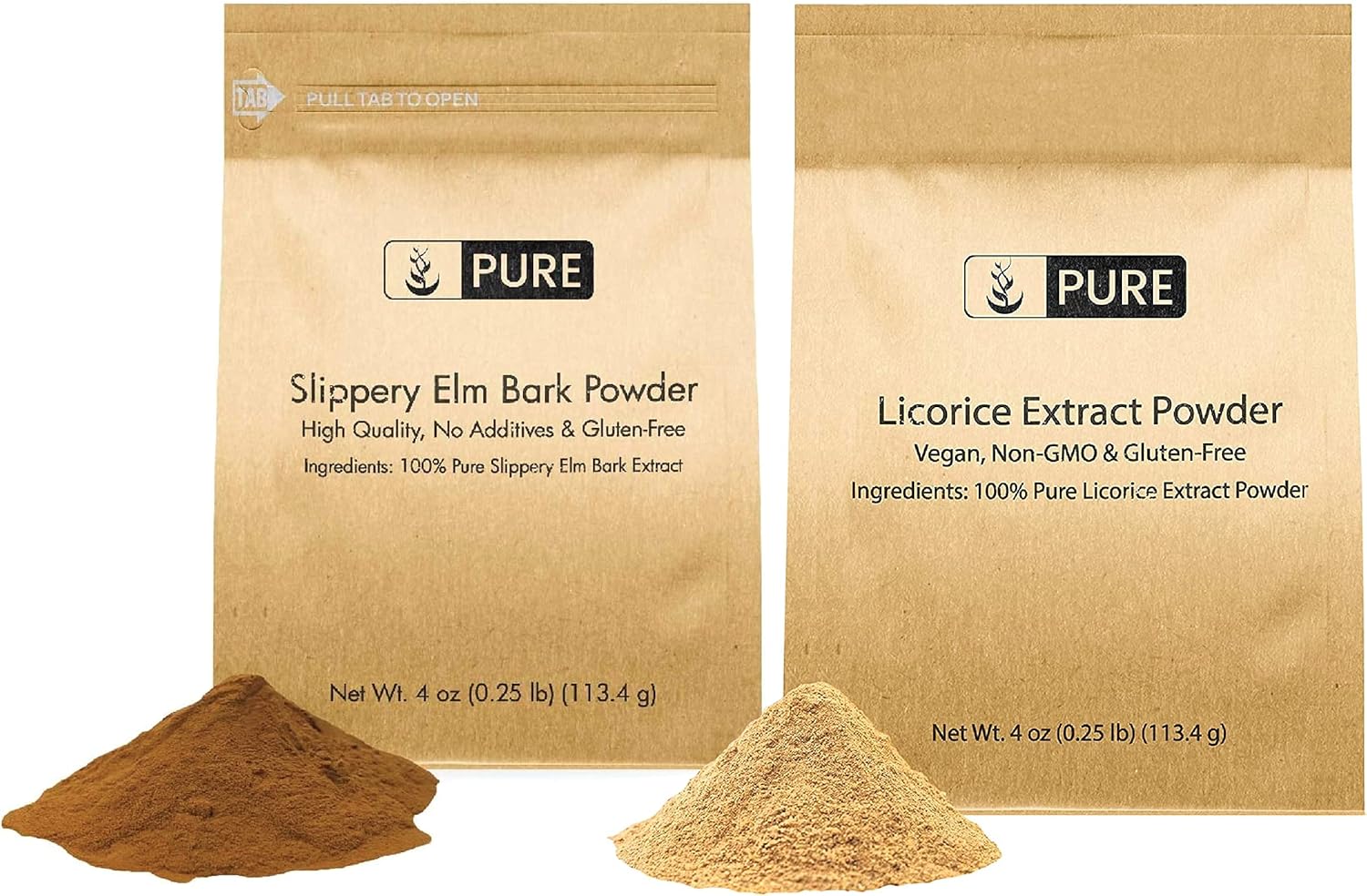 Pure Original Ingredients Slippery Elm Powder and Licorice