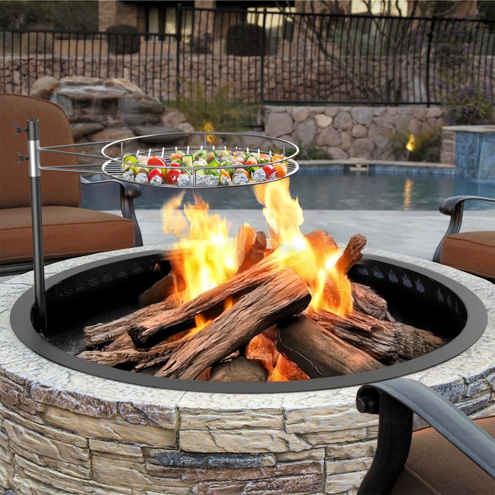 Outdoor Fire Pit Grill Plans Customized Corten Barbecue Designs For