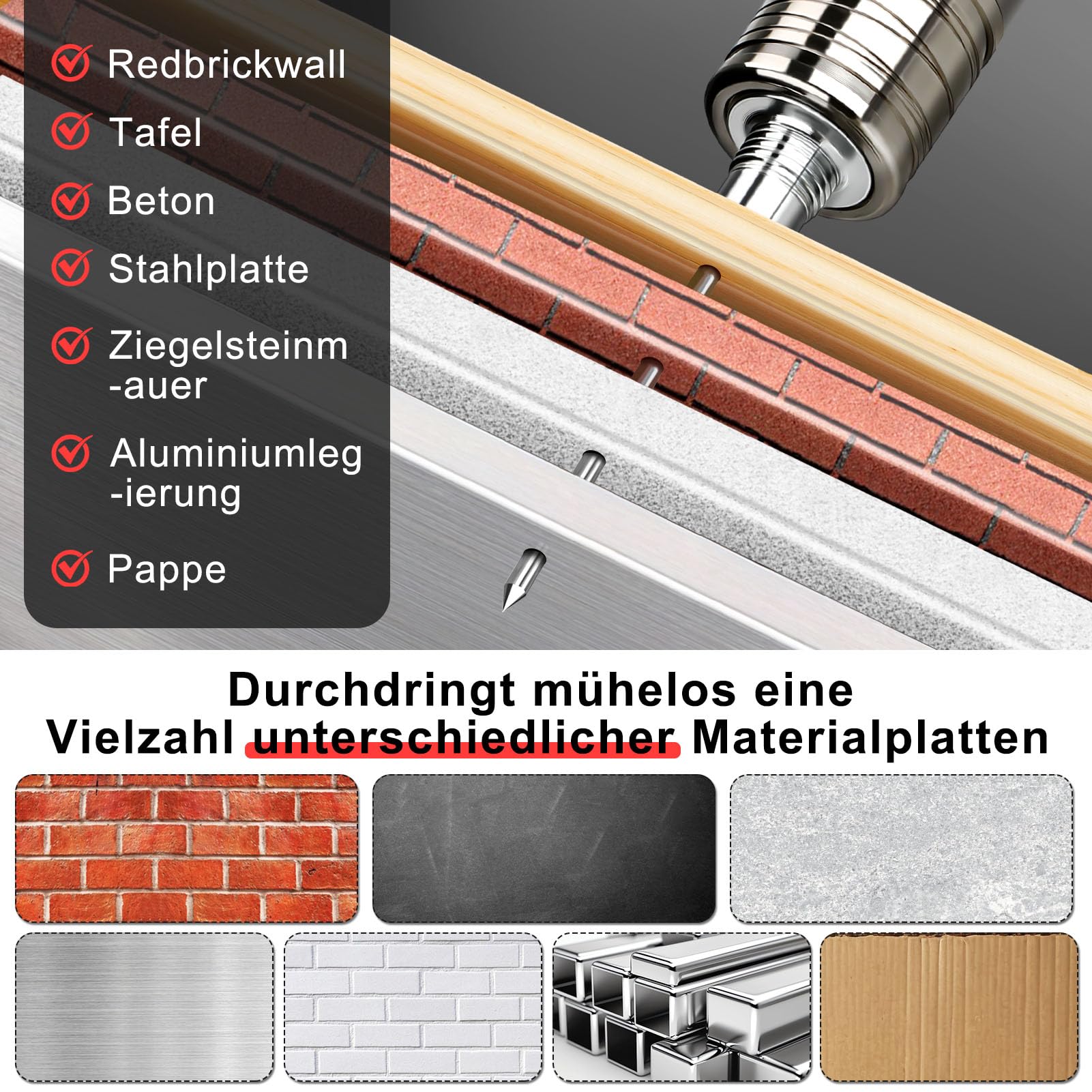 ZALASUNG Handmatig nagelpistool met 200 ronde nagels, nagelgereedschap, nagelpistool, 5 versnellingen, draagbaar nagelpistool, instelbare geluidsdemper, staal, nagelpistool voor cementwand, huishouden ZALASUNG Handmatig nagelpistool met 200 ronde nagels, nagelgereedschap, nagelpistool, 5 versnellingen, draagbaar nagelpistool, instelbare geluidsdemper, staal, nagelpistool voor cementwand, huishouden