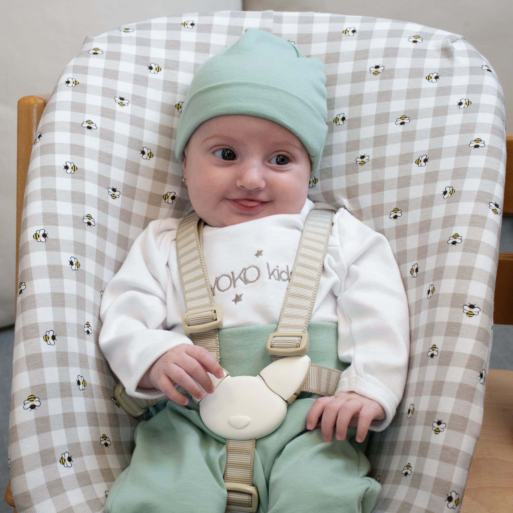 JYOKO KIDS Fodera in Cotone Compatibile con Stokke NewBorn (PICNIC VICHY)