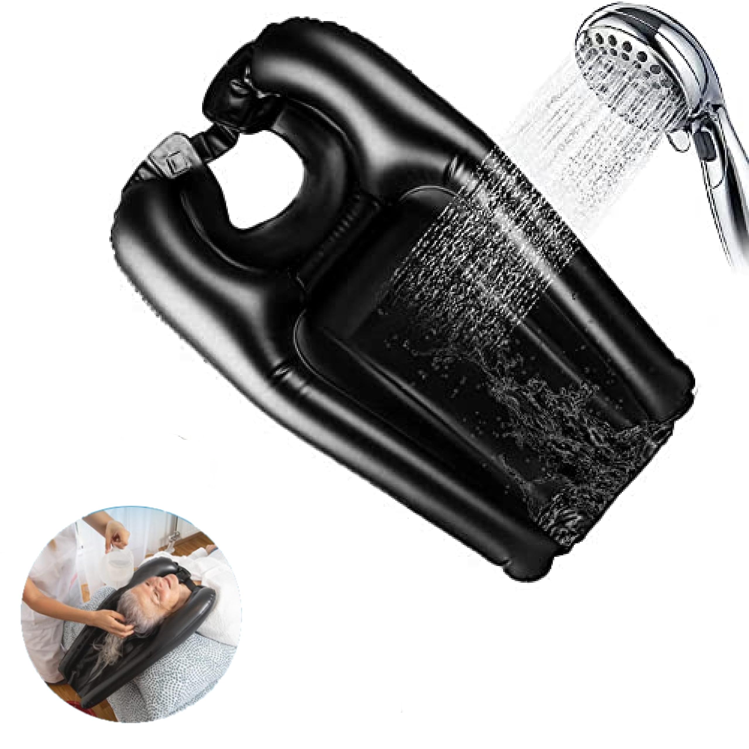 Lavabo de PVC para el cabello HAMON para personas mayores, discapacitados, embarazadas