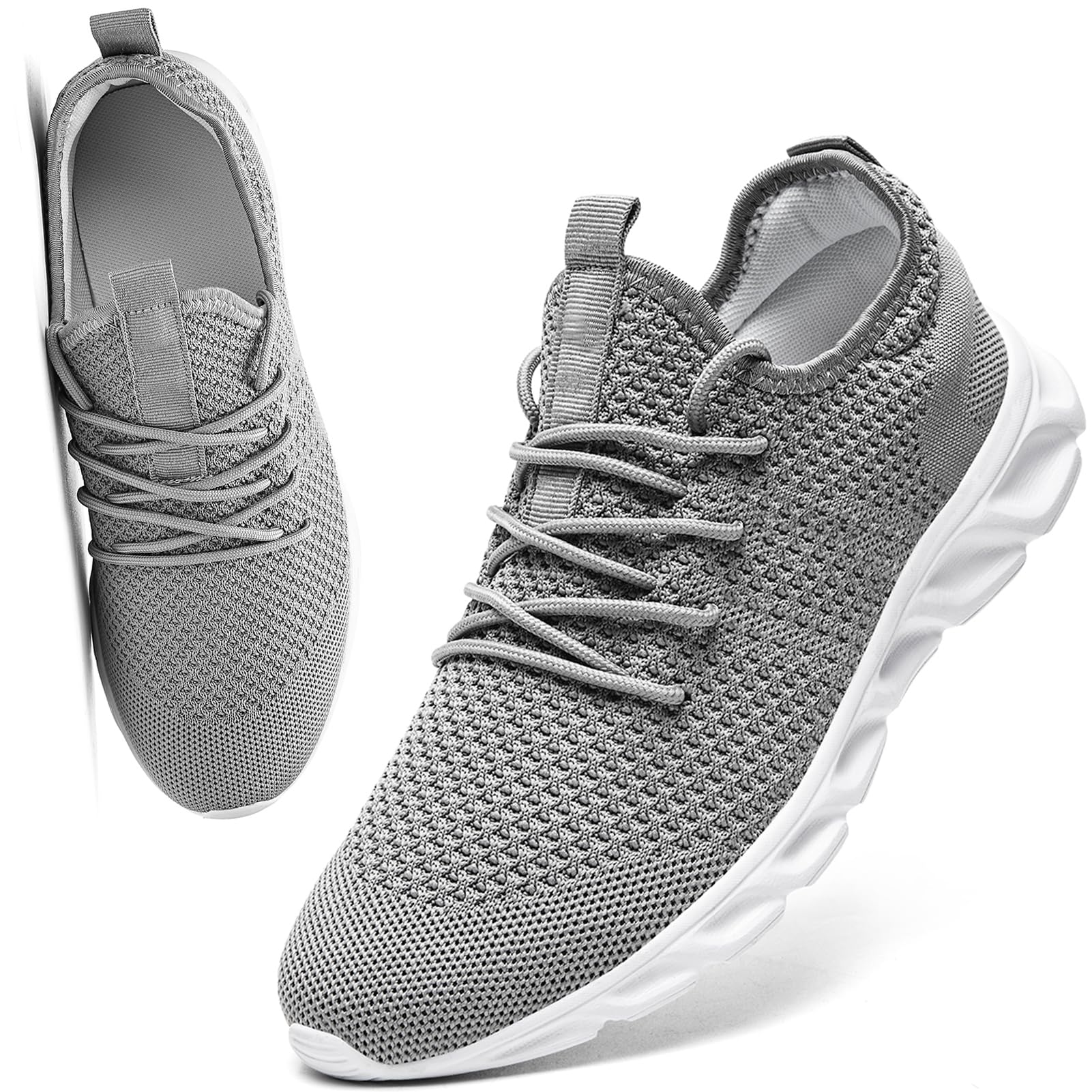 VLHGCG Womens Mens Running Shoes Tennis Sneakers Gym Slip on Unisex Shoes Athletic Workout Walking Shoes