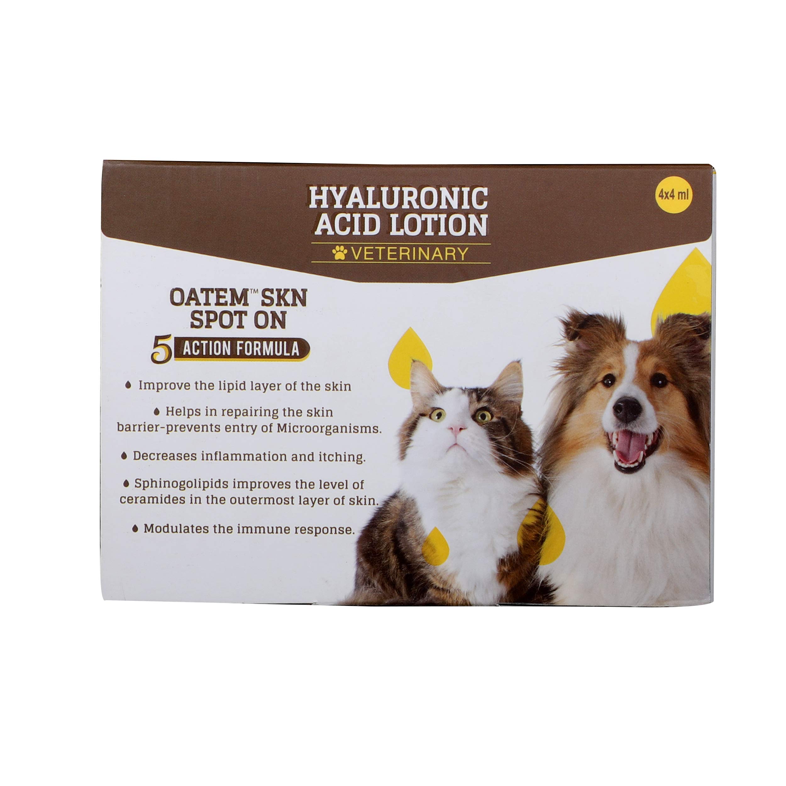 Oatem SKN Spoton for Dogs and Cats - Dermal Rejuvenation for Healthy & Hydrated Skin (4 pipettes of 4ml Each) (B084GQ6G9Z) Amazon Price History, Amazon Price Tracker