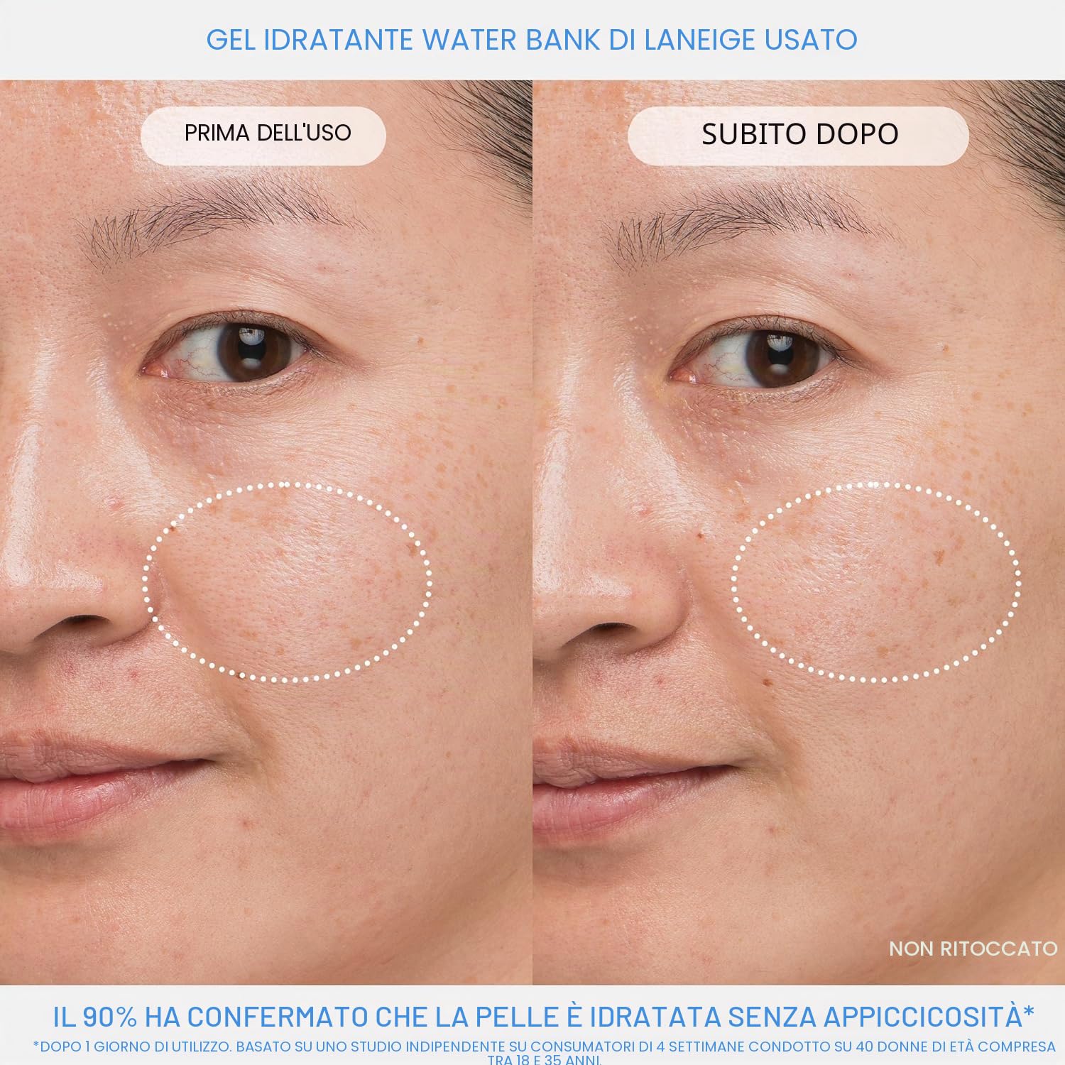 Laneige Crema ialuronica blu della banca dell'acqua - combinazione per pelle grassa per crema unisex 1.7 oz
