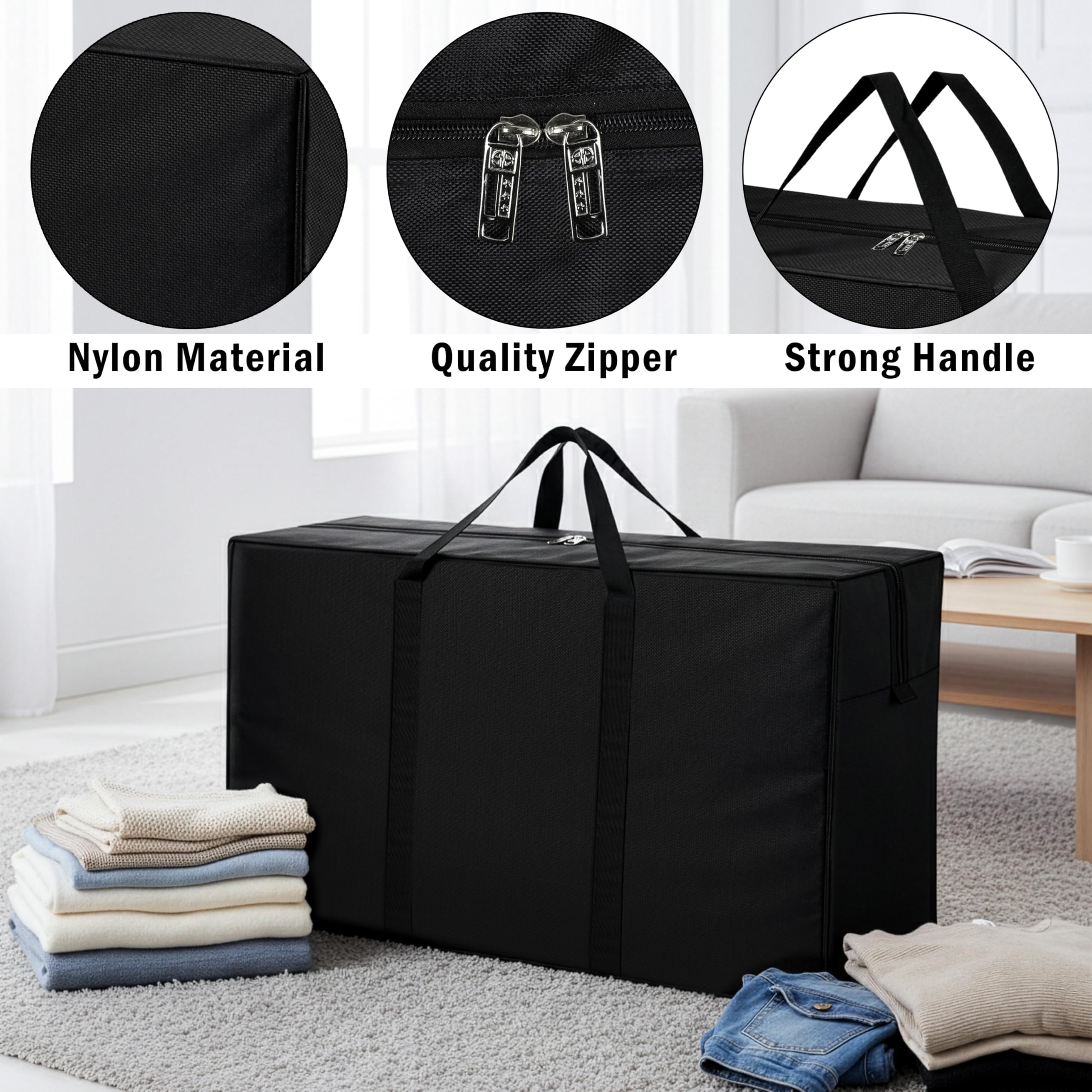 Storite Heavy Duty 1680 Denier Nylon 158 L Extra Large Clothes Storage Bag 2