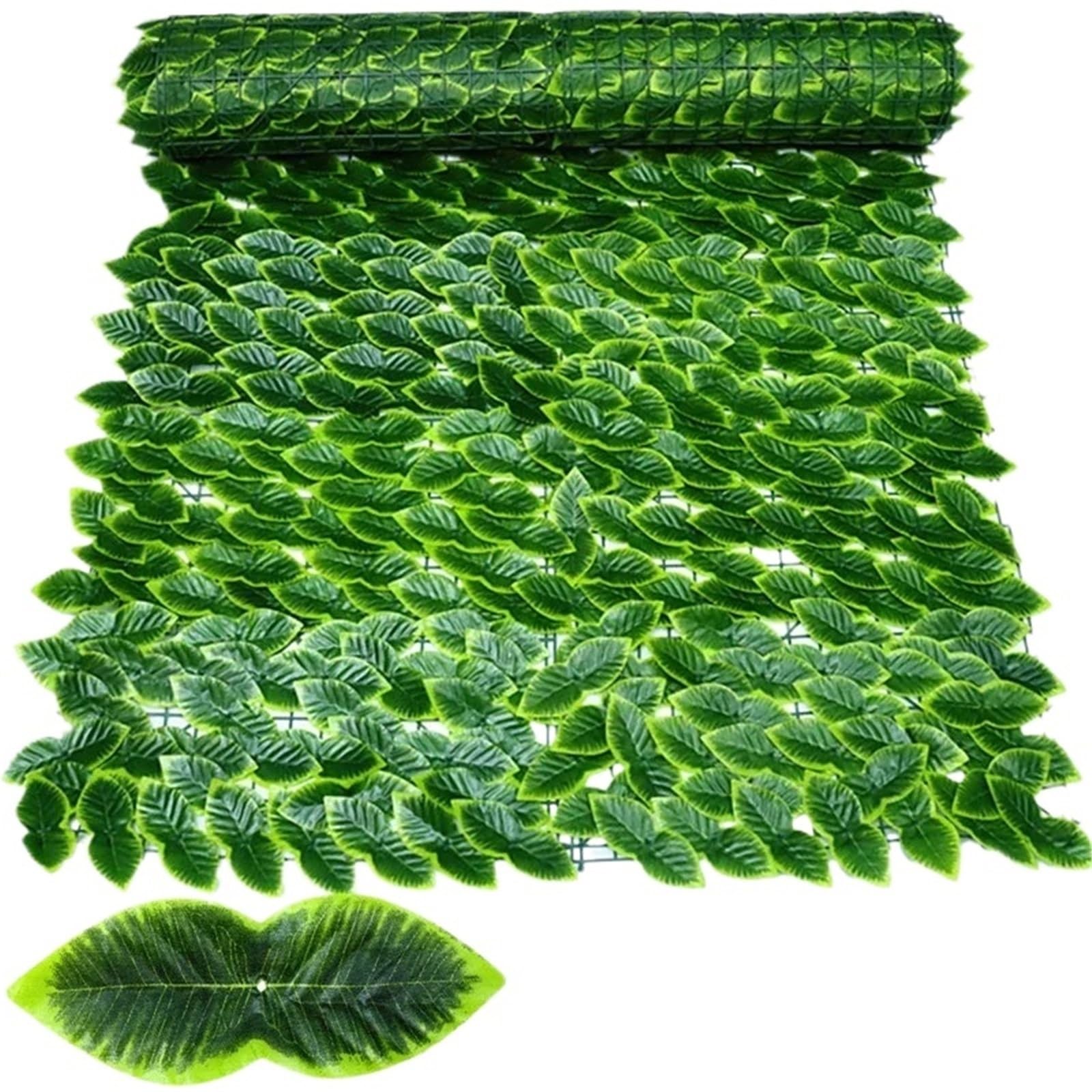 Dunsby Wl-Cy-Mg Garden Screening For Home Outdoor Garden Balcony Decoration Fake Plant Artificial Ivy Hedge Green Leaf Fence Board Privacy(,100X300cm)