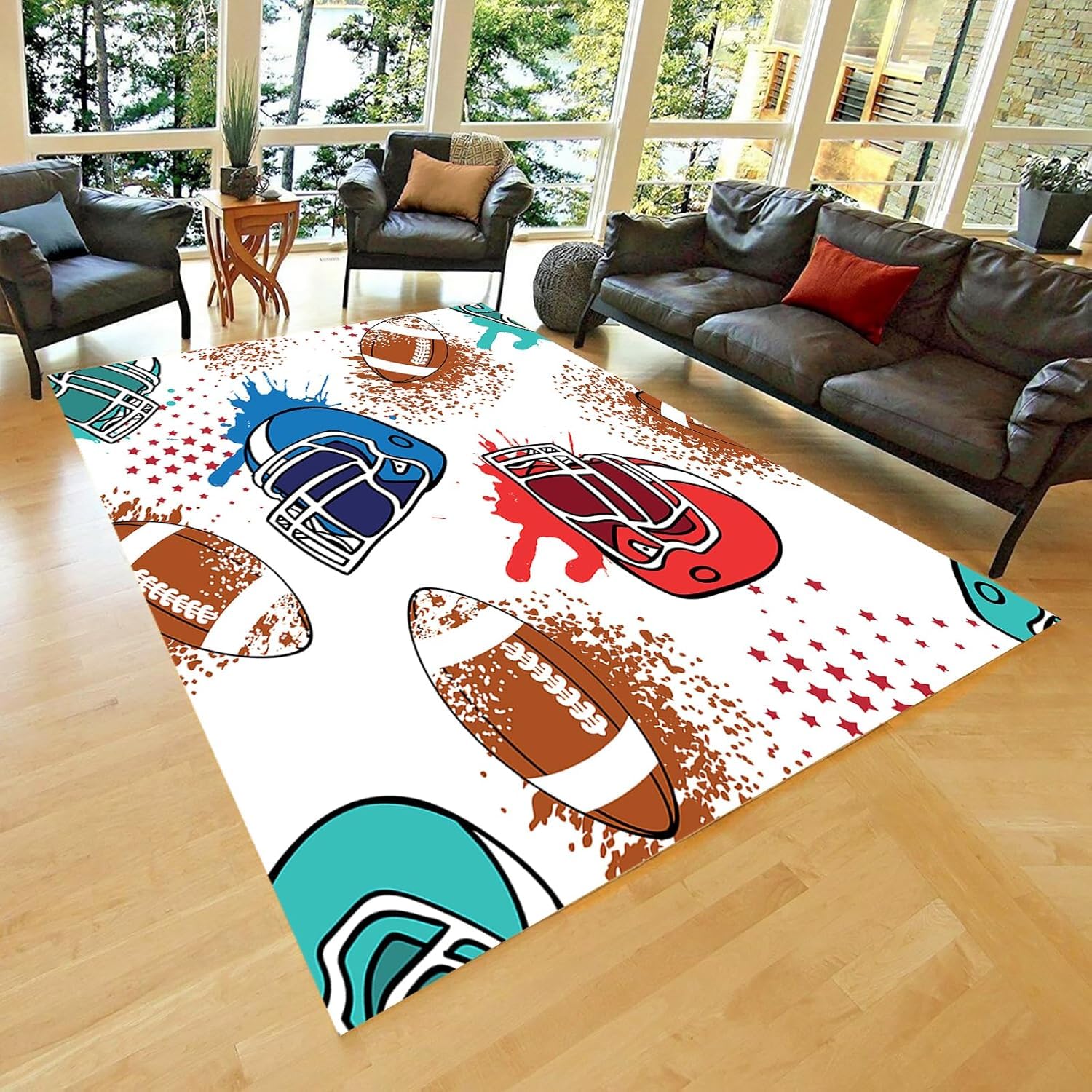 Tapis motif adolescent fille garçon cadeau idéal pour chambre de sport