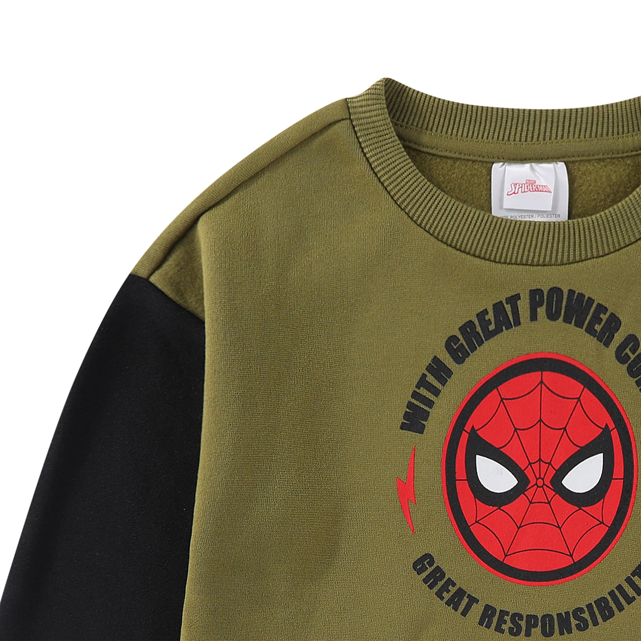 Marvel Spider-Man Boys 2-częściowe zestawy bluzy i spodni dla małych dzieci i dużych dzieci