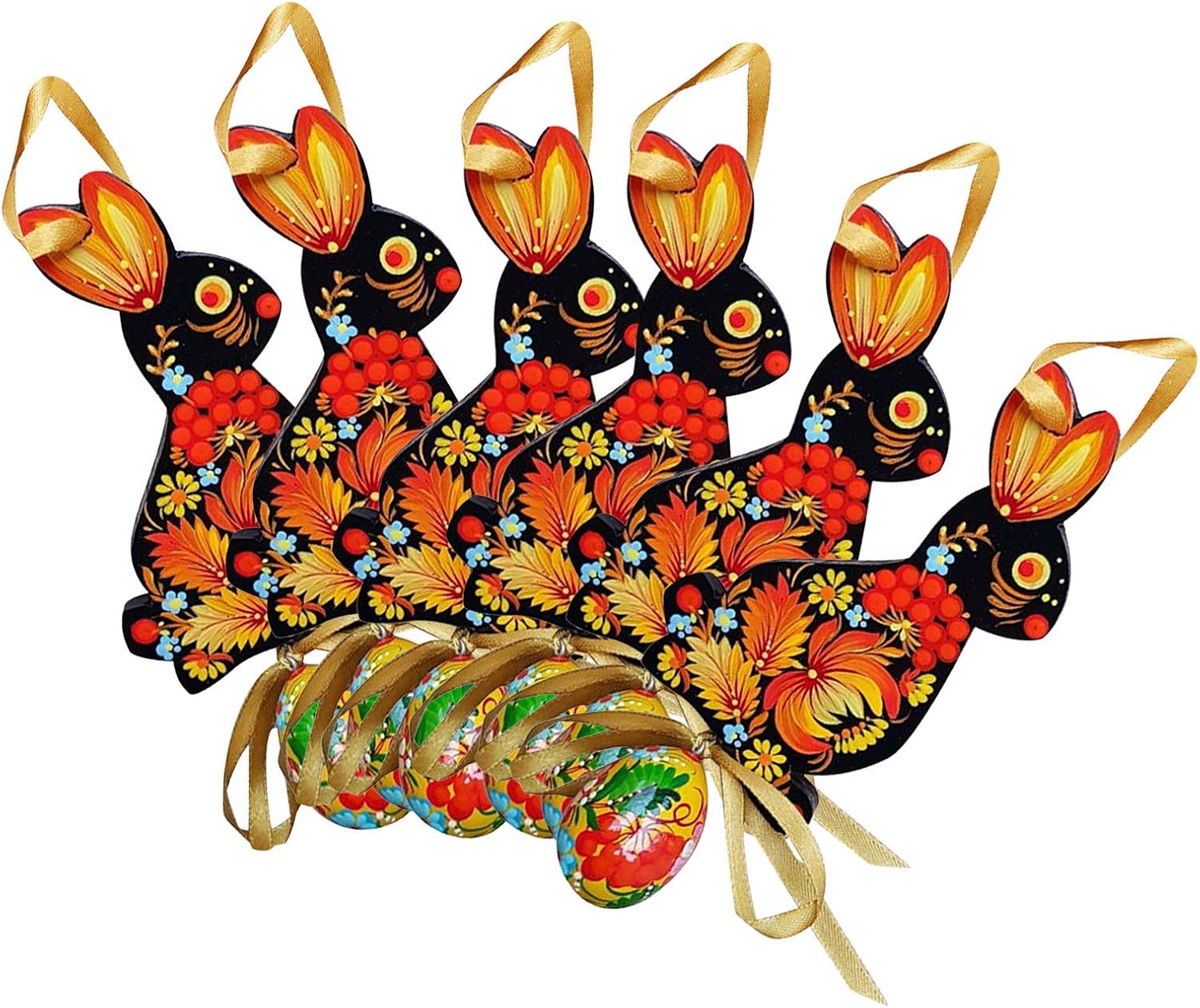 Wooden Hanging Easter Tree Decoration Laser Cut Egg