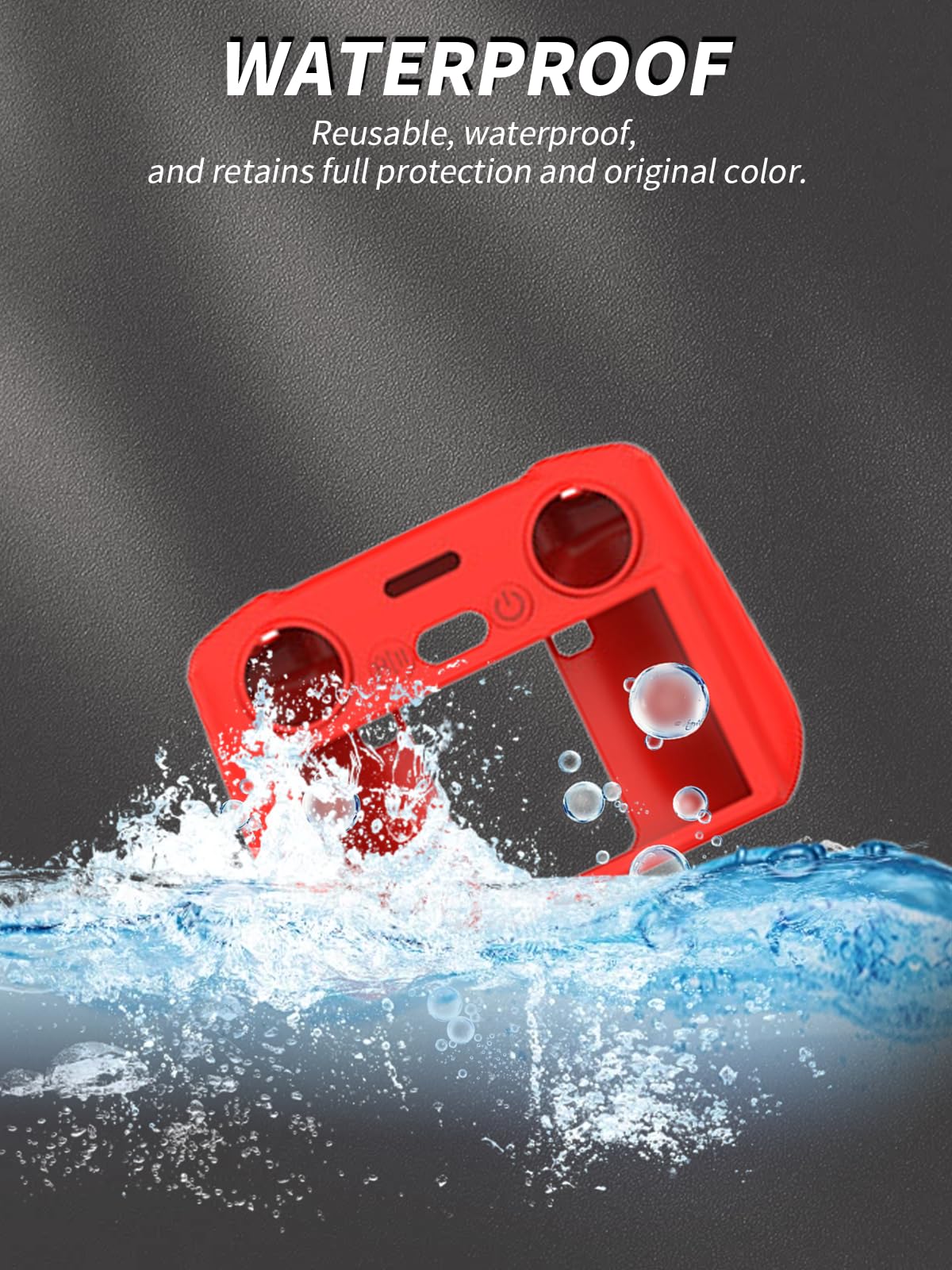 Funda De Silicona Roja Para Mando DJI RC 2 – Carcasa Antipolvo Y Resistente A Arañazos – Protección Total