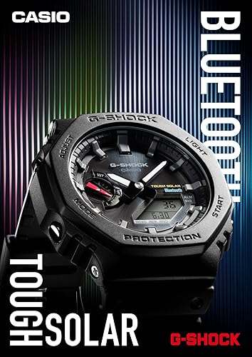 Miniatura 3 de Casio GA-B2100-1A1JF [G-Shock GA-B2100 Series Men's Rubber Band] Reloj enviado desde Japón lanzado en abril de 2022, Negro (Flat Black), Moderno
