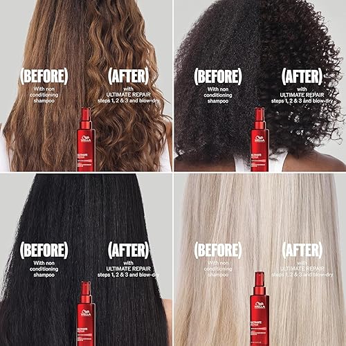 Miniatura 11 de Wella Professionals ULTIMATE REPAIR Shampoo,Conditioner and Miracle Hair Rescue Luxury Leave-In Treatment Bundle Repairs, Strengthens, & Moisturizes