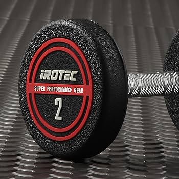 iROTEC 12kgラバーダンベルセット Amazon | IROTEC（アイロテック）NEWラバージムダンベル12KG