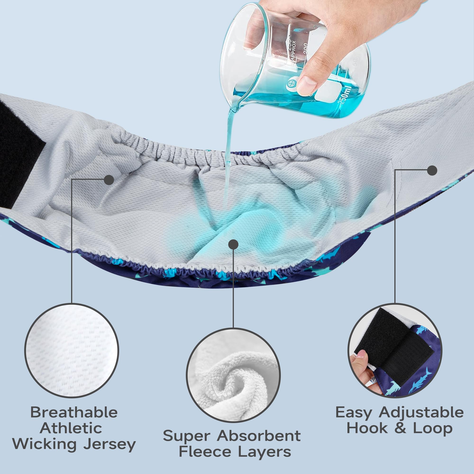 Leekalos Pañales para perros machos, bandas para el vientre para perros machos | Wraps - Pañales lavables para perros de alta absorción
