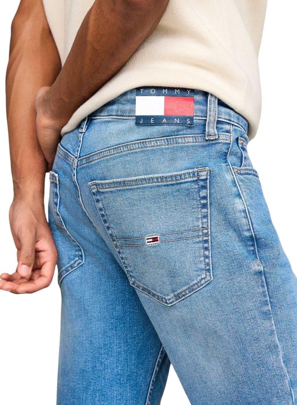 Tommy Jeans Vaqueros Hombre Scanton Slim Fit, Azul (Denim Medium), 32W/32L