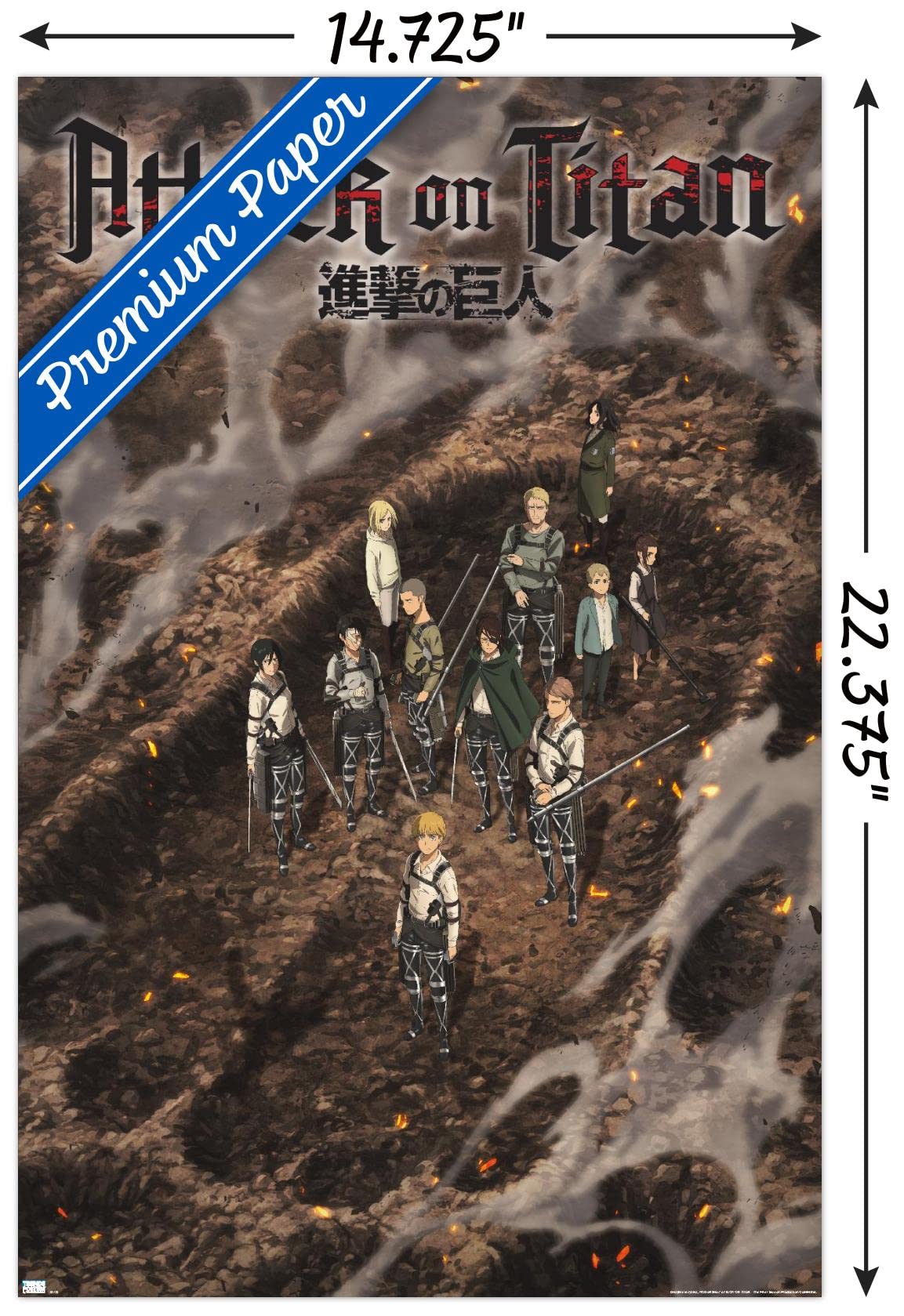 Amazon.com: Trends International Attack on Titan: The Final Season