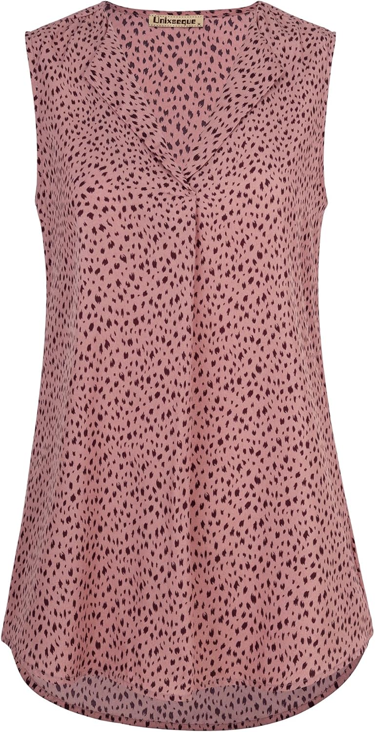 Unixseque Womens Business Casual Tank Top Summer Sleeveless Outfits 2025 Dressy Work Shirts - Image 3