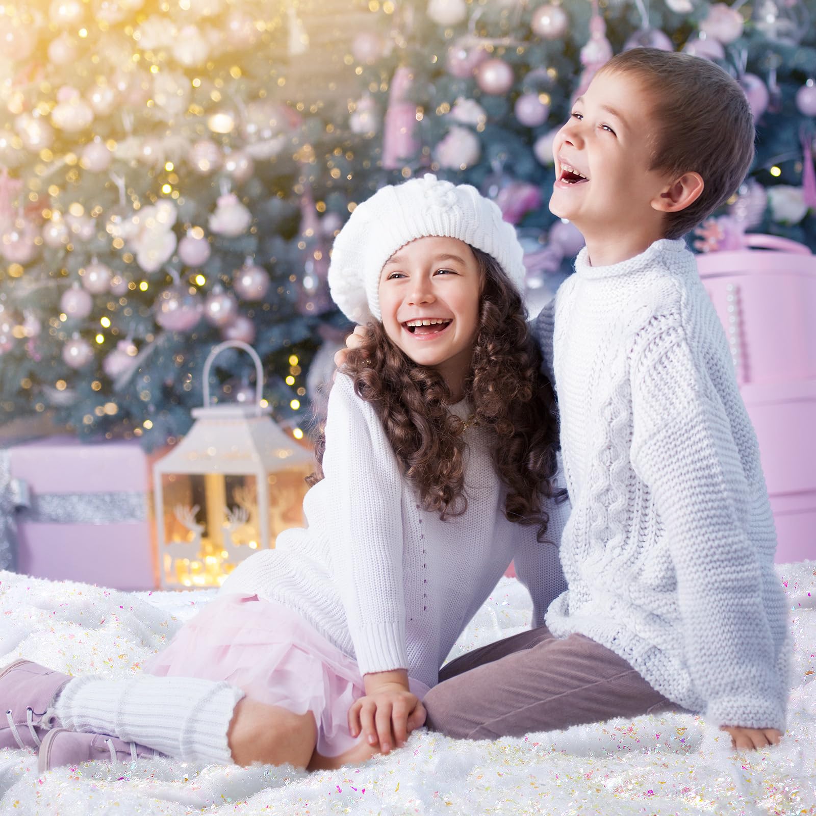 Rouleau De Couverture De Neige Artificielle Pour Décoration De Noël - 80 Cm X 150 Cm - Blanche, Ignifuge - Pour Intérieur - 5