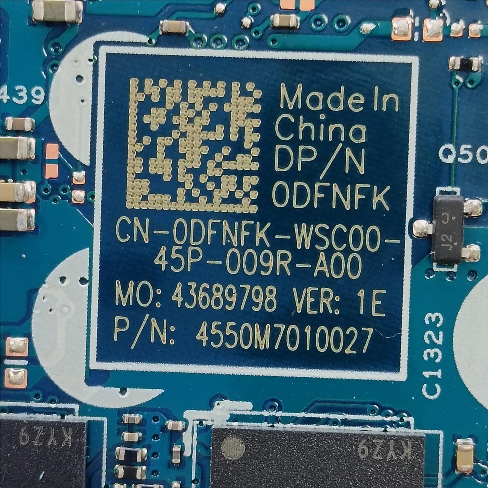 19817-1 dla płyty głównej laptopa 5320 I7-1185G7 Płyta główna notebooka 8/16/32 GB(02WNFK 32GB)