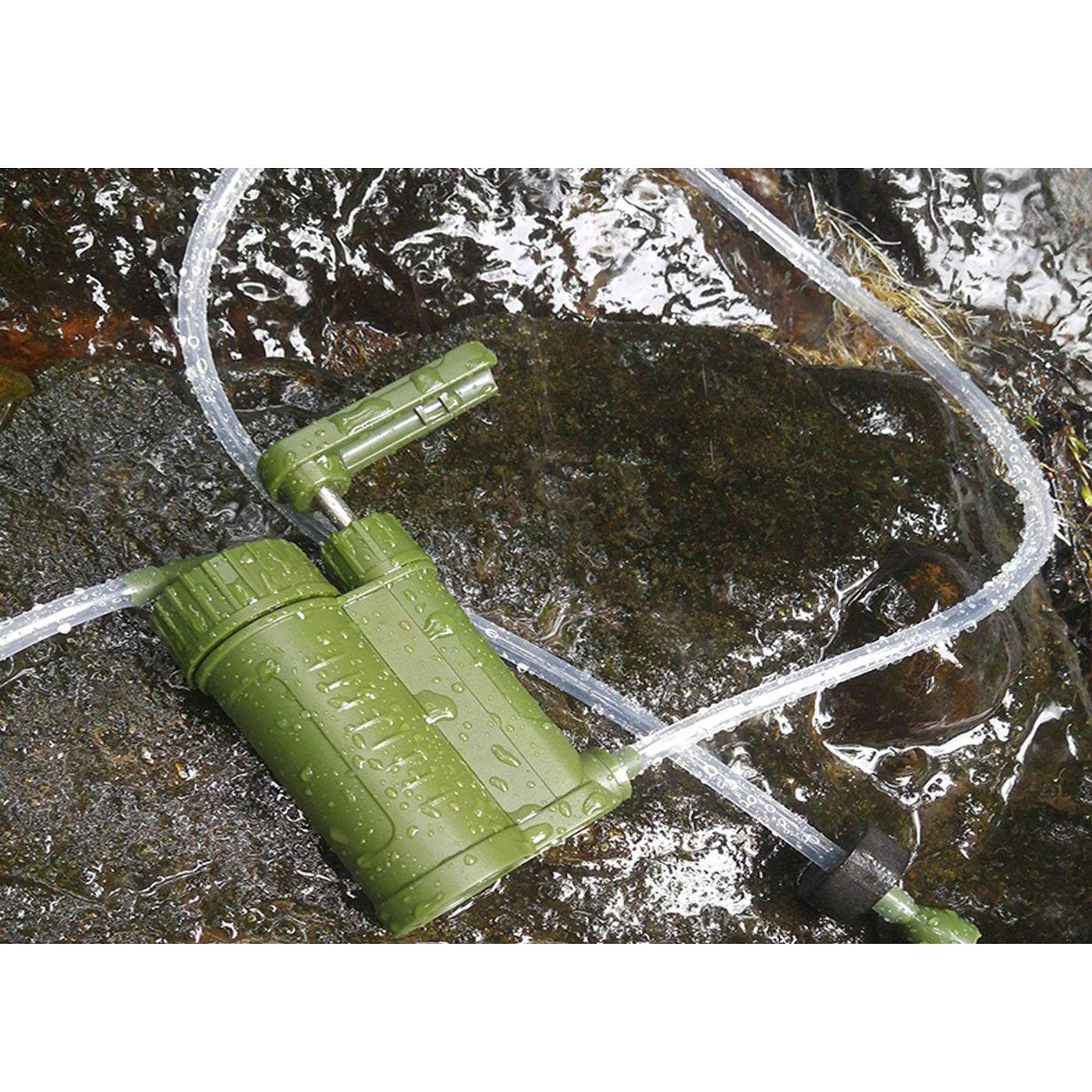 Filtro per acqua potabile, portatile, per campeggio, escursioni, emergenze