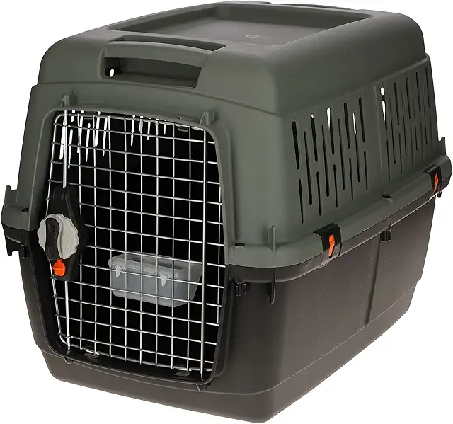 Caisse de Transport pour Chien Kerbl 81x60x61,5 cm Anthracite/Gris-Vert 15-40 kg