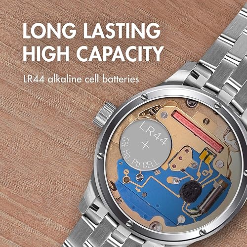 Miniatura 2 de Tenergy Batería de 1,5 voltios LR44, pila de botón LR44, equivalente a baterías ag13LR44, ideal para relojes, punteros láser, juguetes pequeños,