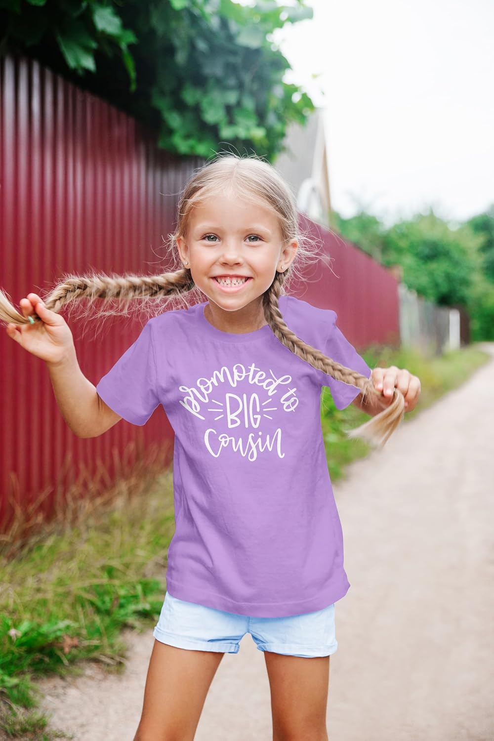 Promoted to Big Cousin T-Shirts for Toddler Girls Fun Family Outfits - Image 3