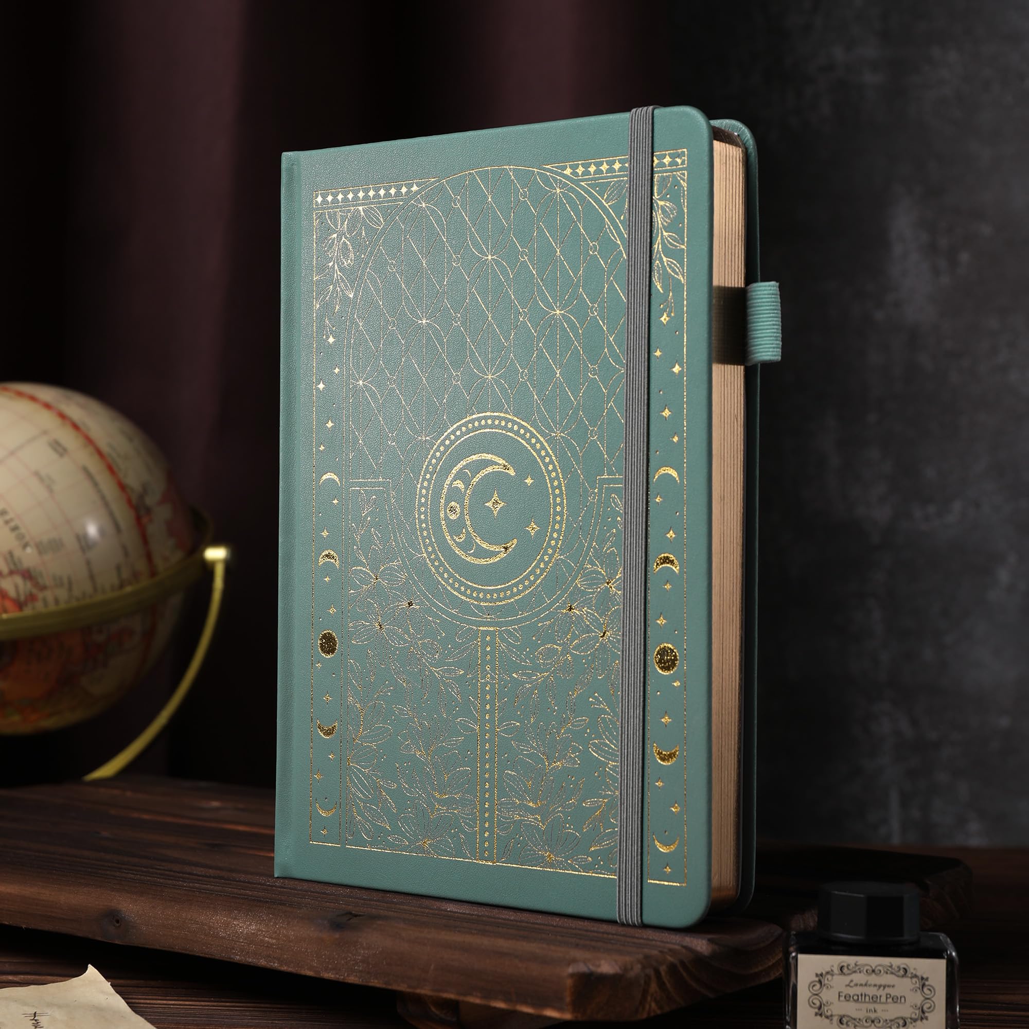 TIEFOSSI Carnet de notes Bullet Dotted Journal, papier épais numéroté 160 g/m², couverture rigide A5 à grille pointillée pour femmes et hommes, écriture de travail, bullet journaling, dessin