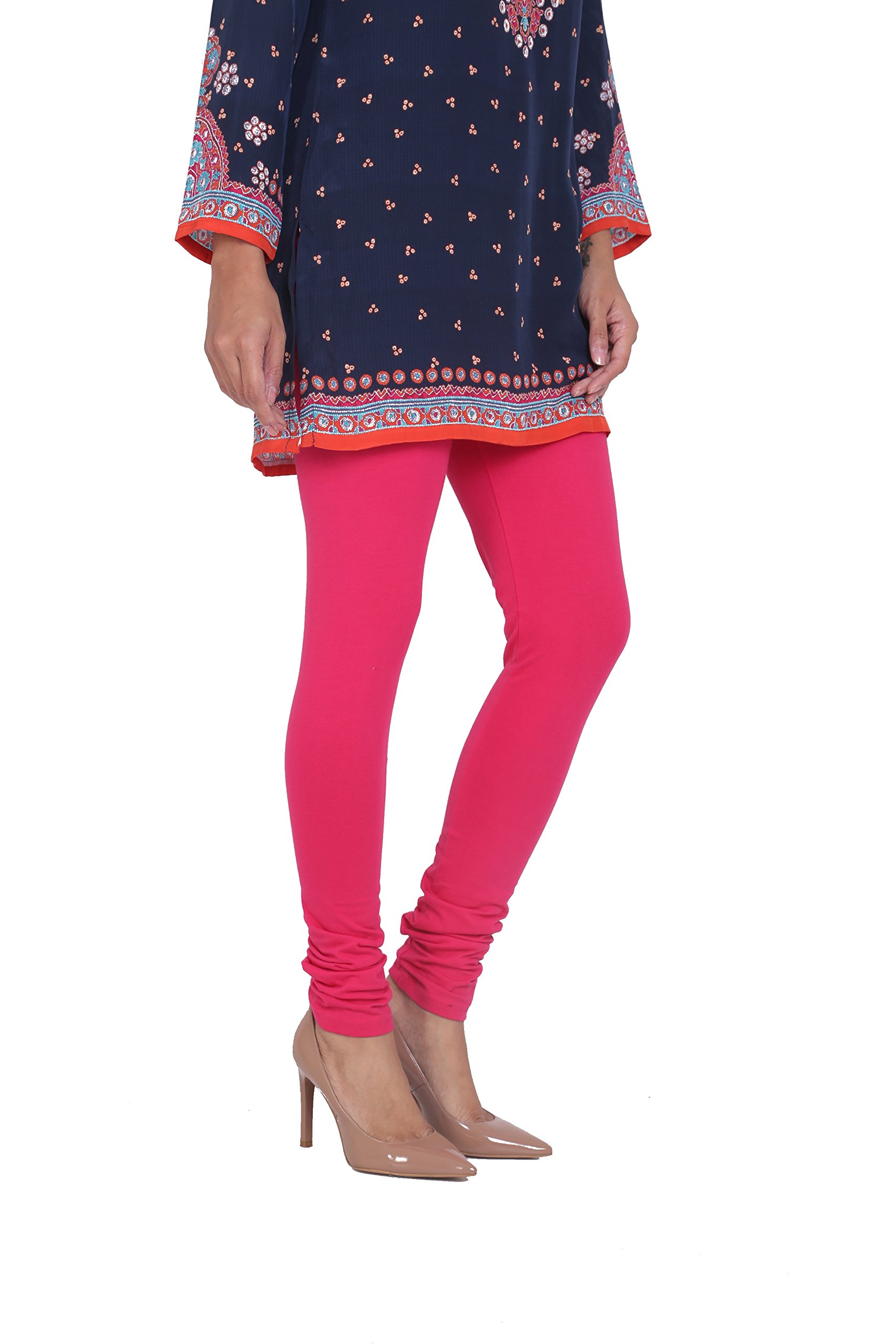 In-Sattva Women's Indian Solid Color Leggings