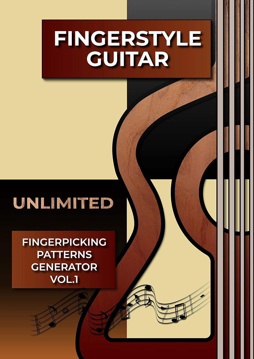 Fingerstyle Guitar. Unlimited Fingerpicking Patterns Generator Vol.1