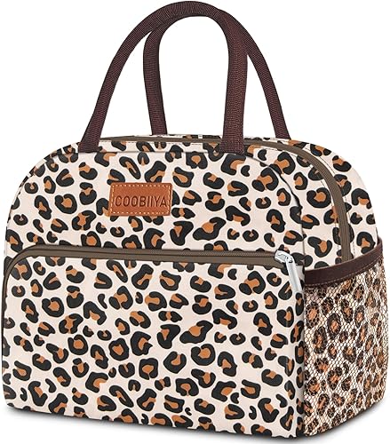 Lonchera para mujer, lonchera aislada para mujeres y hombres adultos, reutilizable, pequeña, a prueba de fugas, bonita lonchera para el trabajo,