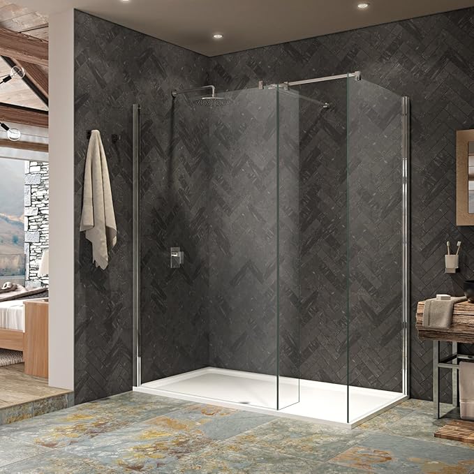 Kudos Ultimate 2 8mm Walk In Shower Enclosure 1700 x 800 with Shower