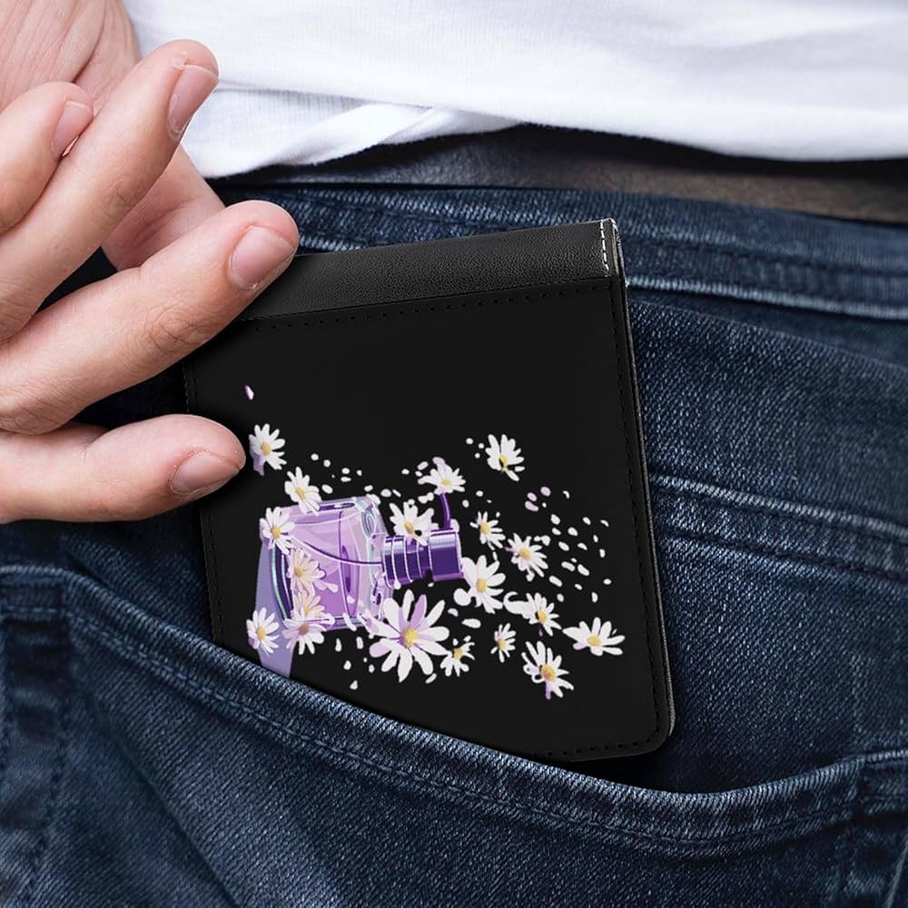 【Perfumecloset】P-DOT MINI WALLET/Black Amazon.com: Perfume Bottle PU Leather Wallet Bifold Wallet