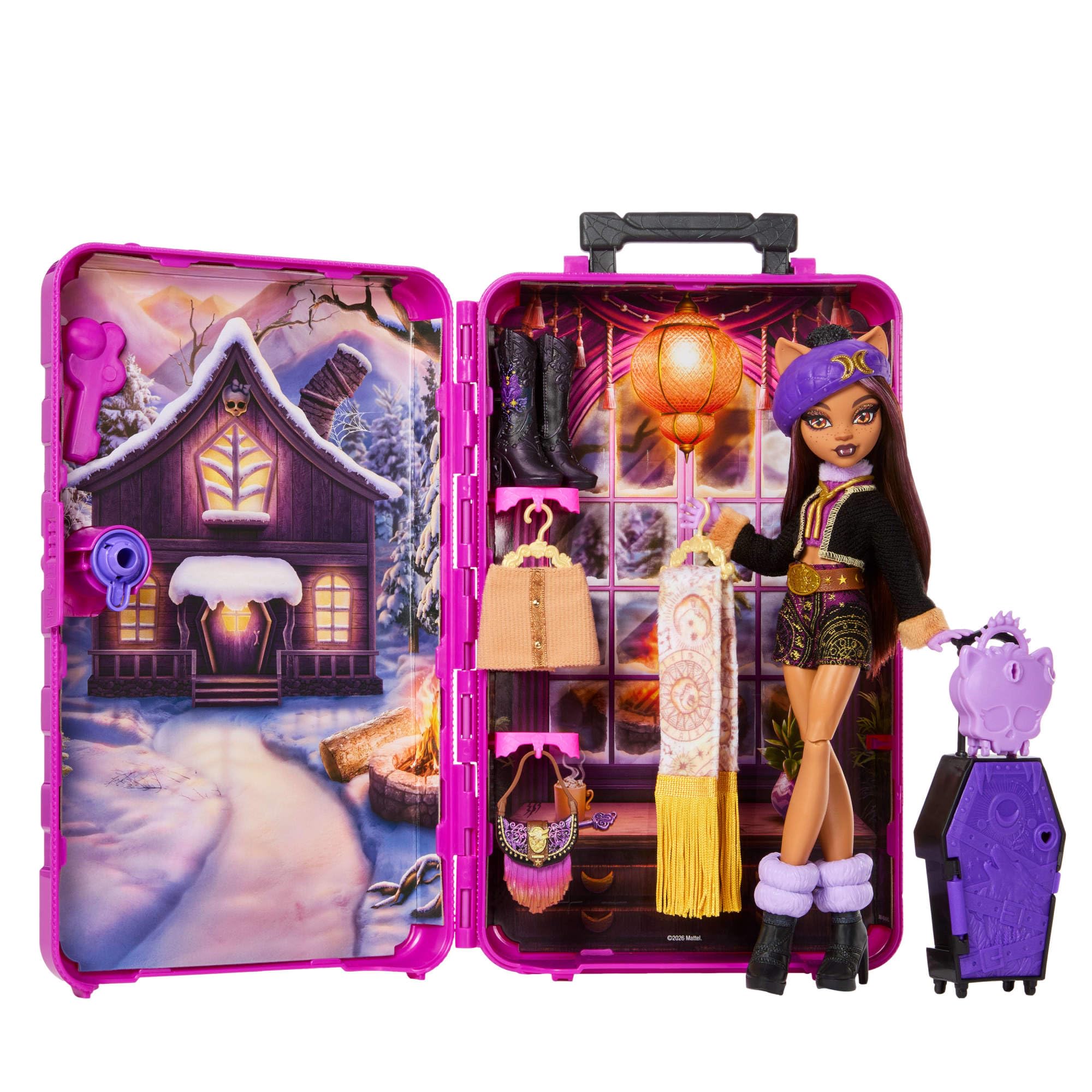 Monster High Segreti da brivido Set bambola baita Clawdeen Wolf