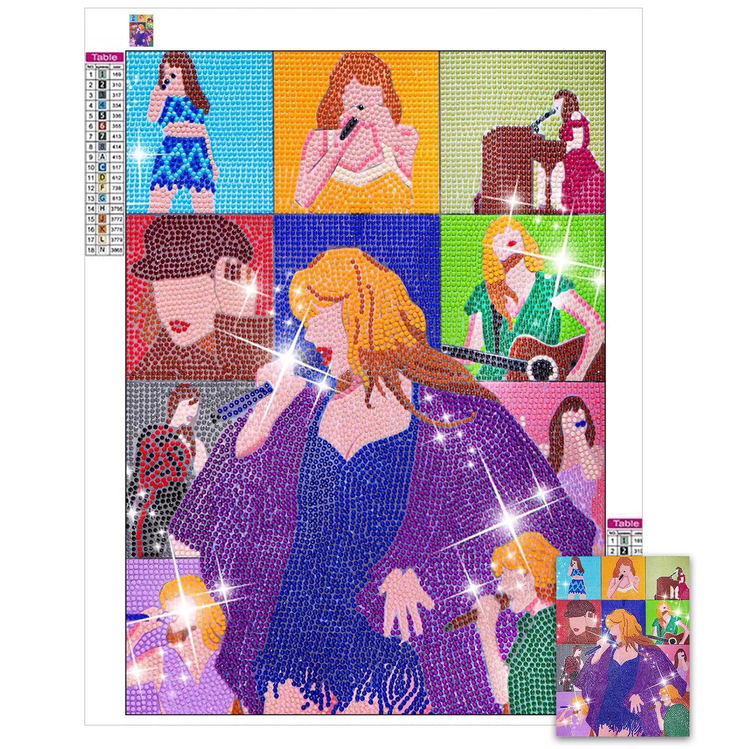 TecoKart® 5D Diamond Painting Kit | DIY Kit for Adult – Pop Singer