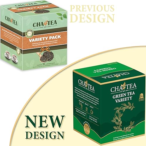 Miniatura 2 de Cha4TEA Té verde surtido de 36 unidades para cafeteras Keurig K-Cup té verde Matcha té verde té verde jazmín té verde Oolong