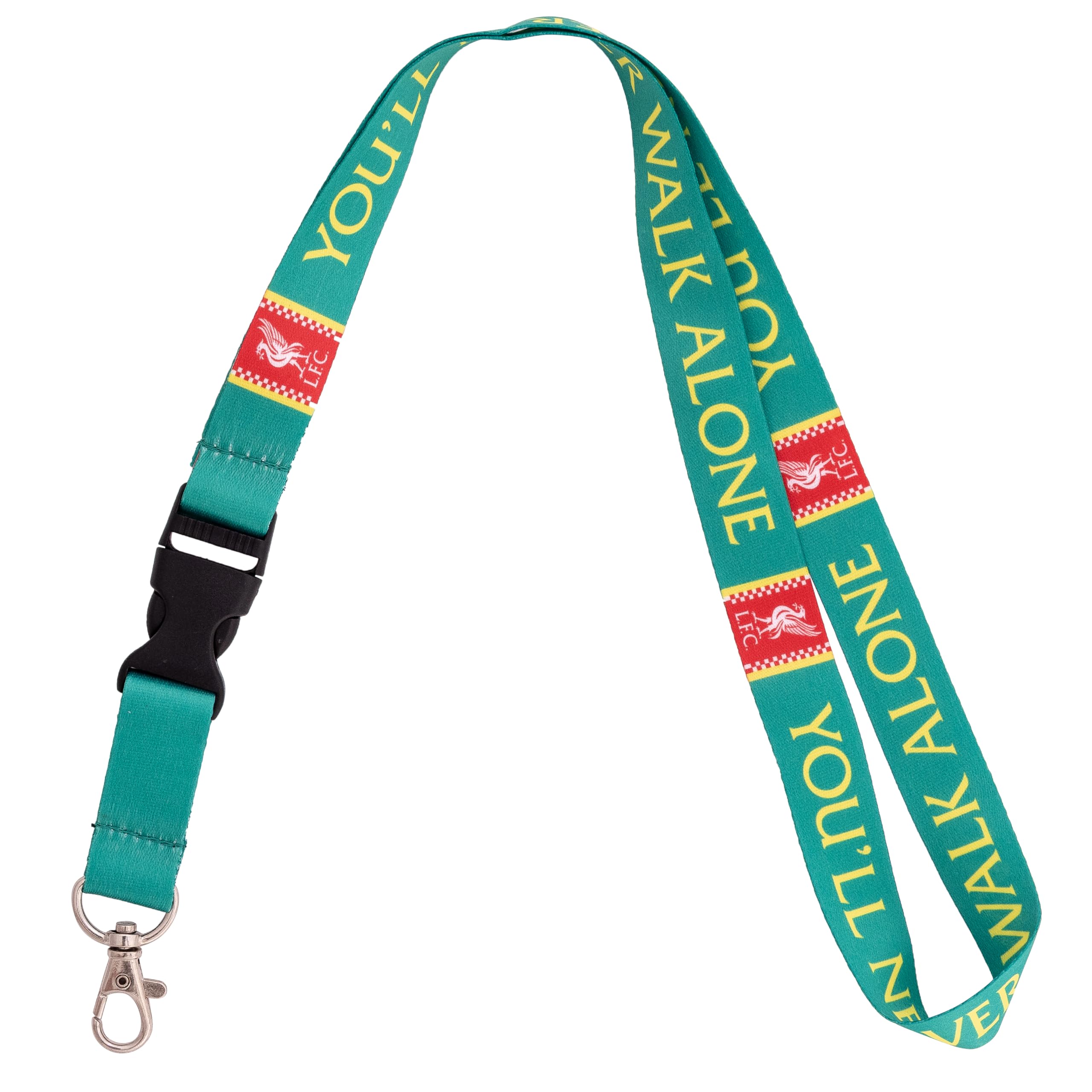 Desert Cactus Liverpool FC Lanyard English Anfield Football Soccer Premier League Car Keys ID Badge Holder Keychain Detachable Breakaway Snap Buckle (Lanyard B), Multicolored, Default